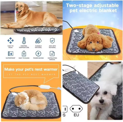 Pet Heating Pad | Adjustable, Waterproof, Safe