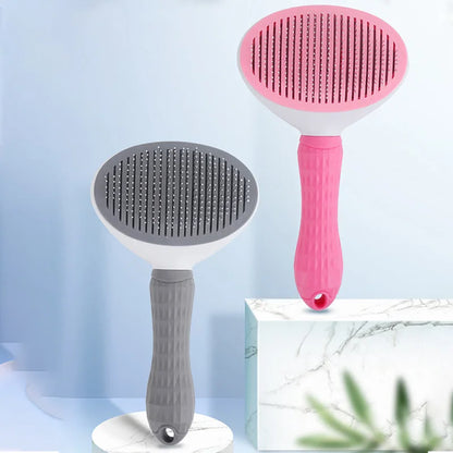 Pet Hair Brush: Stainless Steel Comb for Dogs & Cats