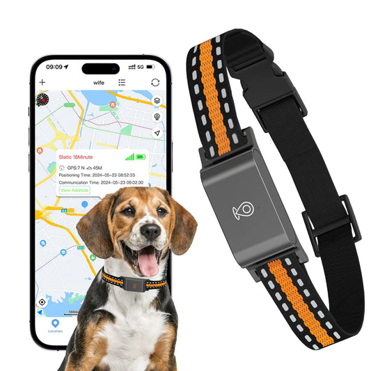 Waterproof 4G GPS Dog Tracker - Instant Alerts & Safe Zones