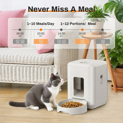 WiFi Smart Pet Feeder 2L | App-Controlled Auto Cat & Dog Dispenser
