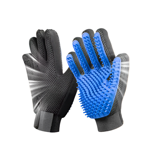 Pet Hair DE shedding Glove | Gentle Silicone Grooming Brush