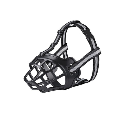 Anti-Biting Dog Muzzle: Adjustable, Breathable, Reflective