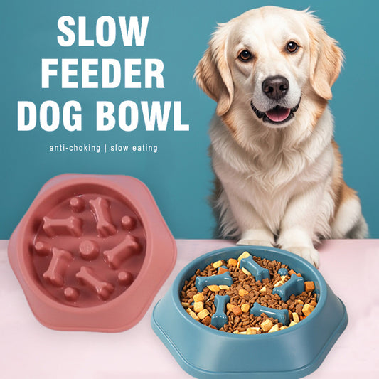 Slow Feeder Dog Bowl | Anti-Choking, Anti-Slip, Puzzle Design