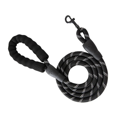3M Reflective Dog Leash - Padded Handle & Heavy Duty Rope