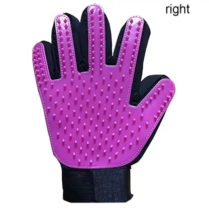 Pet Hair DE shedding Glove | Gentle Silicone Grooming Brush