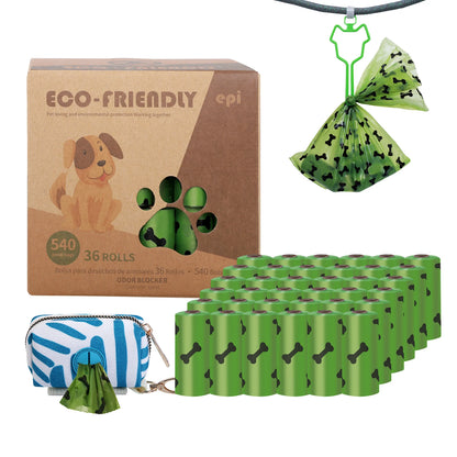 Biodegradable Dog Poo Bags 540ct - Leak-Proof & Scented