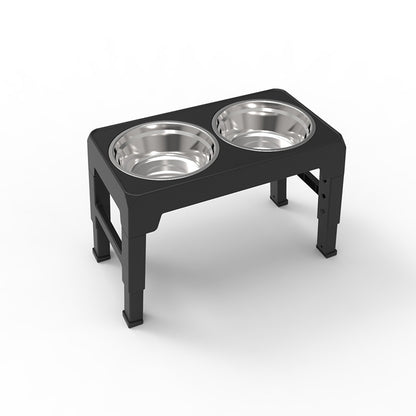 Elevated Dog Feeder | Adjustable Stand & Double Steel Bowls