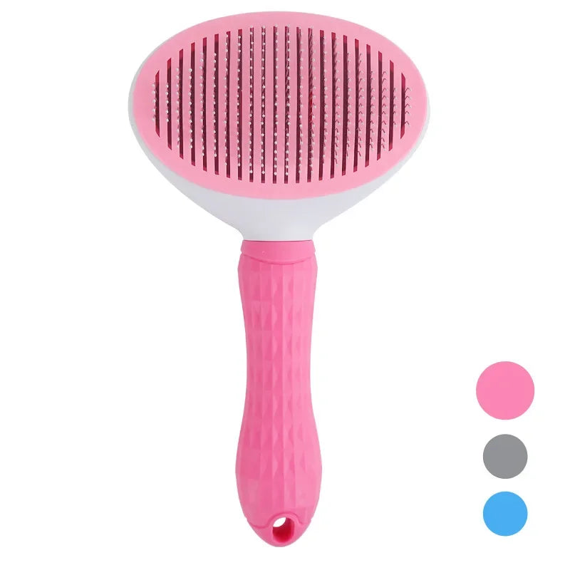 Pet Hair Brush: Stainless Steel Comb for Dogs & Cats