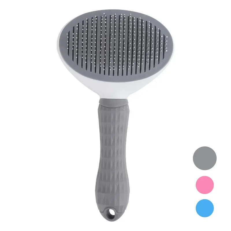Pet Hair Brush: Stainless Steel Comb for Dogs & Cats