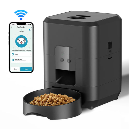 WiFi Smart Pet Feeder 2L | App-Controlled Auto Cat & Dog Dispenser
