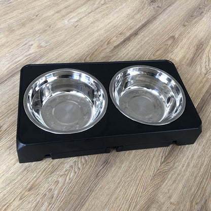 Elevated Dog Feeder | Adjustable Stand & Double Steel Bowls