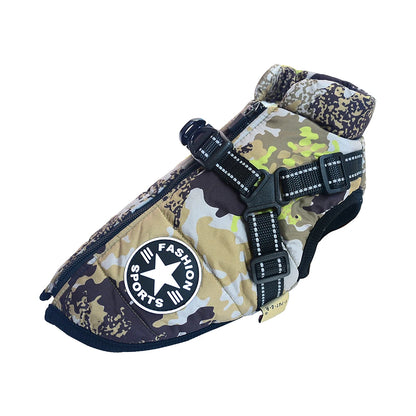 Winter Dog Coat - Waterproof, Warm, with Harness for All Sizes