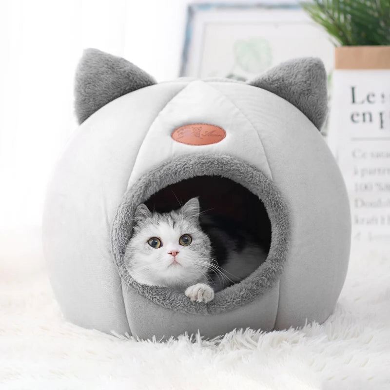Deep Sleep Cat Winter Bed | Indoor Cosy Cave for Pets