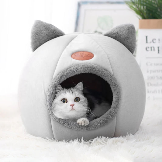 Deep Sleep Cat Winter Bed | Indoor Cosy Cave for Pets
