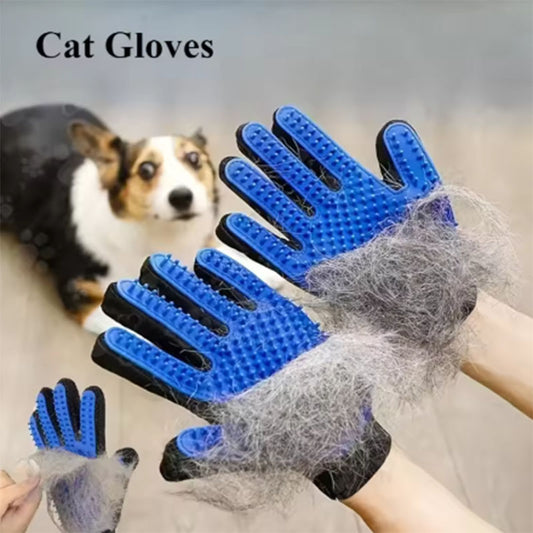 Pet Hair DE shedding Glove | Gentle Silicone Grooming Brush