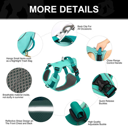 Reflective Mesh Dog Harness | Adjustable for All Sizes