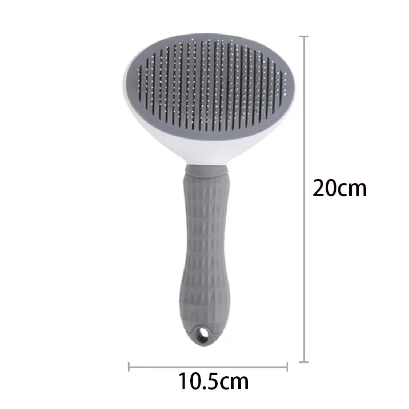Pet Hair Brush: Stainless Steel Comb for Dogs & Cats
