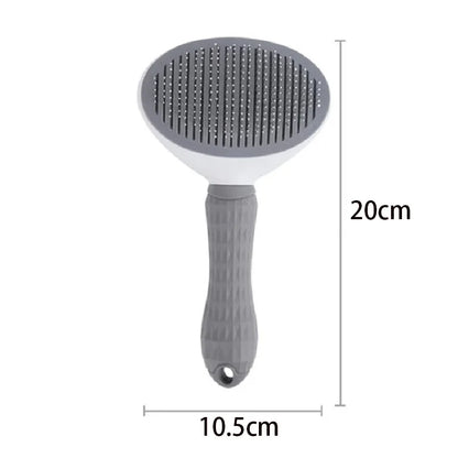 Pet Hair Brush: Stainless Steel Comb for Dogs & Cats