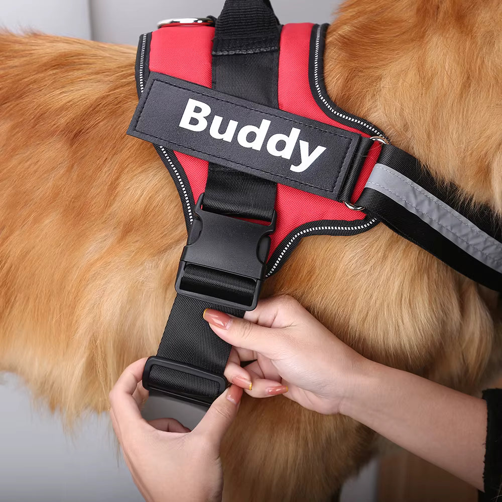 No-Pull Personalized Dog Harness - Reflective & Breathable