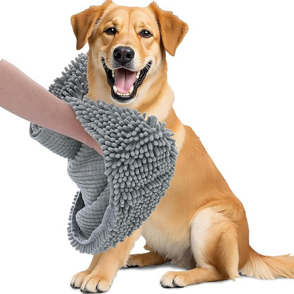Quick-Drying Pet Bath Towel | Soft Absorbent Cat & Dog Wrap